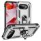 Google Pixel 9a Skal Shockproof Hybrid Ring Silver