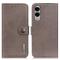 KHAZNEH Samsung Galaxy S25 Edge Fodral Läder Khaki