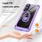 Samsung Galaxy S25 Edge Skal Shockproof Ring Hybrid Lila