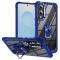 Samsung Galaxy S25 Edge Skal Shockproof Ring Hybrid Blå