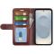 Samsung Galaxy S25 Edge Fodral Crazy Horse Läder Brun