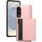 Samsung Galaxy S25 Edge Skal Hybrid Med Kortfack Roséguld