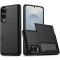 Samsung Galaxy S25 Edge Skal Hybrid Med Kortfack Svart