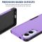 Samsung Galaxy S25 Edge Skal Extreme Shockproof Hybrid Lila