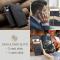 CASEME Samsung Galaxy S25 Edge Fodral Flip Läder Svart