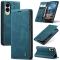 CASEME Samsung Galaxy S25 Edge Fodral Flip Läder Blå