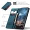 CASEME Samsung Galaxy S25 Edge Fodral Flip Läder Blå
