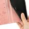 Samsung Galaxy S25 Edge Fodral Med Blommigt Tryck Roséguld