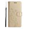 Samsung Galaxy S25 Edge Fodral Med Blommigt Tryck Guld