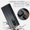 CASEME Samsung Galaxy S25 Edge Fodral Läder RFID Svart