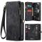 CASEME Samsung Galaxy S25 Edge Fodral Multifuntionell Svart