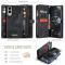 CASEME Samsung Galaxy S25 Edge Fodral Multifuntionell Svart
