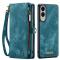 CASEME Samsung Galaxy S25 Edge Fodral Multifuntionell Blå