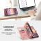 CASEME Samsung Galaxy S25 Edge Fodral Multifuntionell Rosa