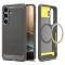 Spigen Galaxy S25 Skal MagSafe Rugged Armor Marble Grey