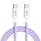 Tech-Protect 2m 60W/3A PD USB-C - USB-C Kabel UltraBoost Mauve
