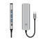 Tech-Protect 5in1 USB-C Hub - USB-C / USB 3.0 / HDMI / RJ45 Grå