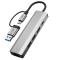 Tech-Protect 5in1 USB-C/USB-A Hub - USB-C / USB 3.0/2.0 / RJ45