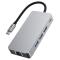 Tech-Protect 9in1 USB-C Hub - USB-C/USB 3.0/2.0/HDMI/SD/TF/RJ45