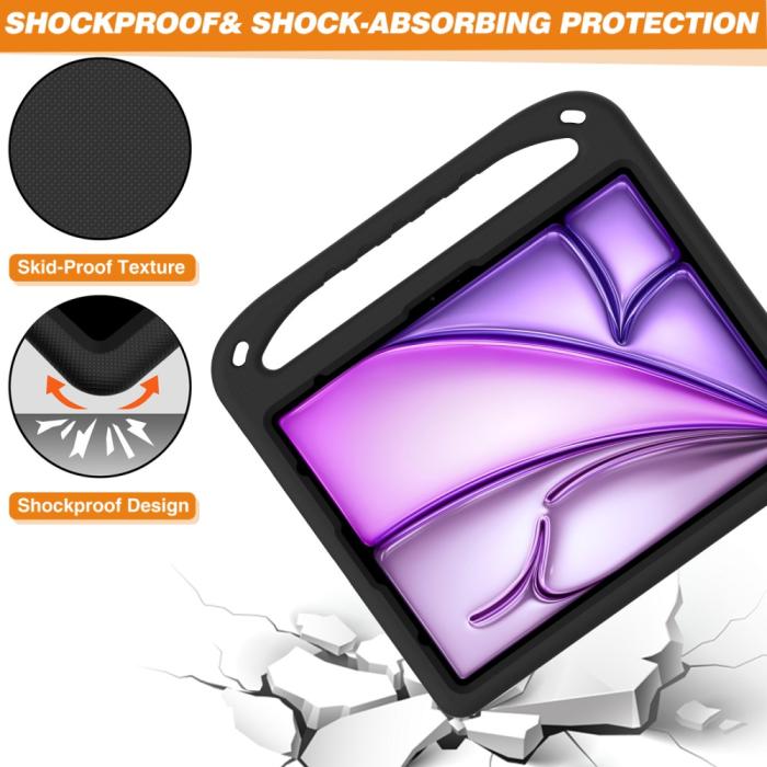 Bild 5, iPad Pro 13 2024/Air 13 2025/2024 Skal EVA Kickstand Svart