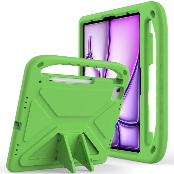 Bild 1, iPad Pro 13 2024/Air 13 2025/2024 Skal EVA Kickstand Grön