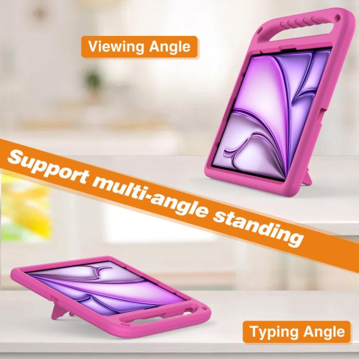 Bild 3, iPad Pro 13 2024/Air 13 2025/2024 Skal EVA Kickstand Rosa
