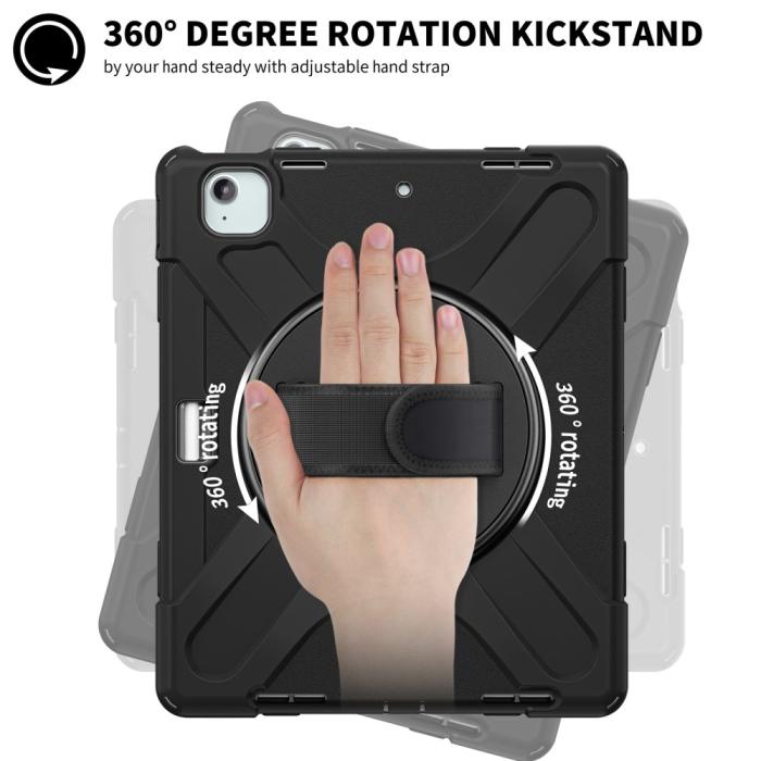 Bild 3, iPad Air 13 2025/2024/Pro 12.9 2022-2020/2018 360 Skal Kickstand