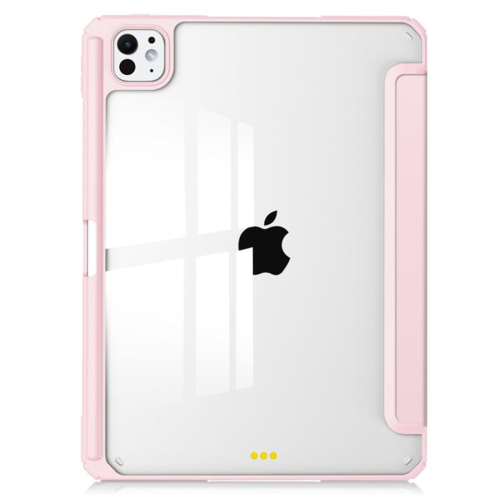Bild 2, iPad Pro 11 2024 Fodral Hybrid Med Pennhållare Rosa