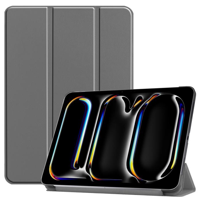 Bild 1, iPad Pro 11 2024 Fodral Tri-Fold Grå