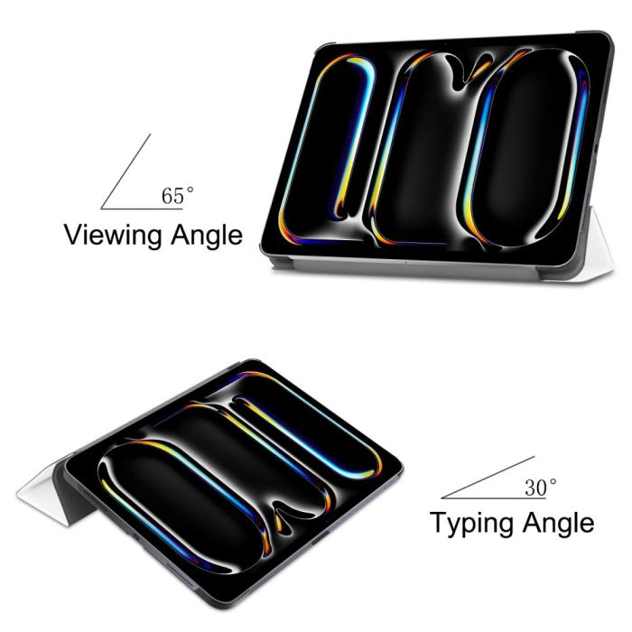 Bild 6, iPad Pro 11 2024 Fodral Tri-Fold Vit