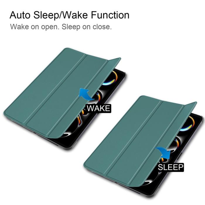 Bild 5, iPad Pro 11 2025/2024 Fodral Tri-Fold Grön