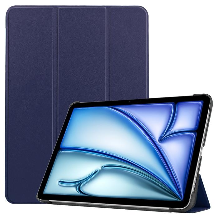 Bild 1, iPad Air 13 2025/2024 Fodral Tri-Fold Mörk Blå