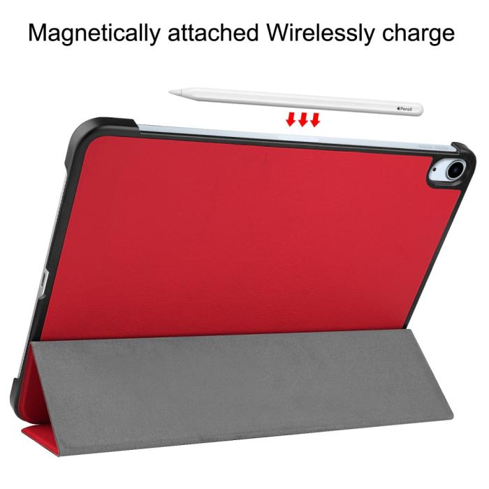 Bild 6, iPad Air 13 2025/2024 Fodral Tri-Fold Röd