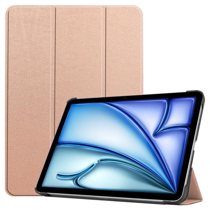 Bild 1, iPad Air 13 2025/2024 Fodral Tri-Fold Roséguld