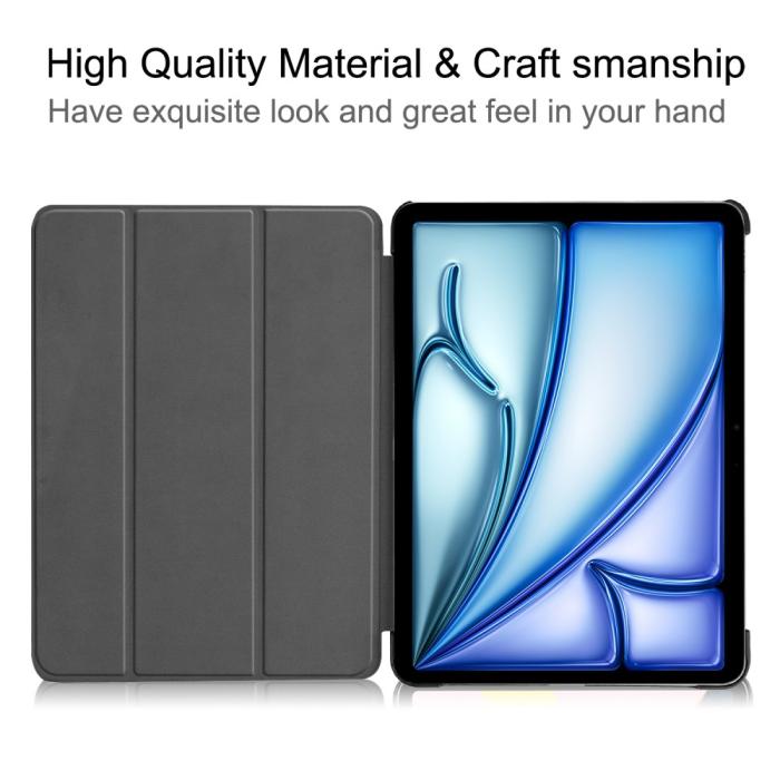 Bild 2, iPad Air 13 2025/2024 Fodral Tri-Fold Roséguld