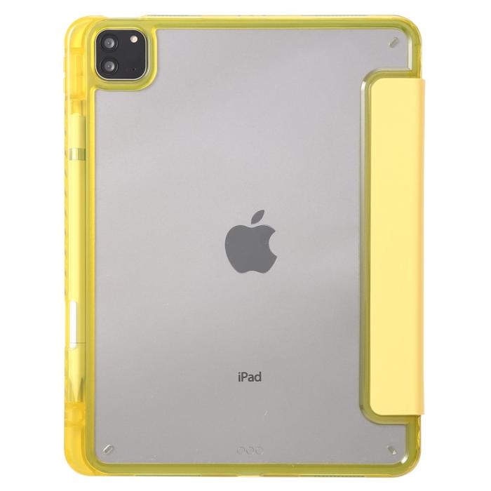 Bild 4, iPad Pro 11 2025/2024 Fodral Tri-Fold Pennhållare Hybrid Gul