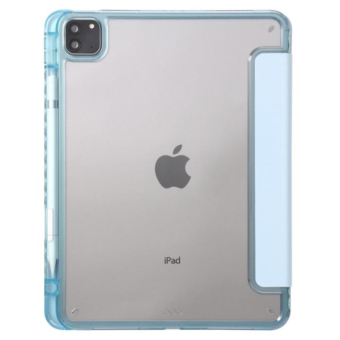 Bild 4, iPad Pro 11 2024 Fodral Tri-Fold Pennhållare Hybrid Blå