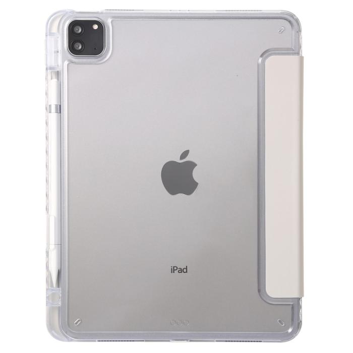 Bild 4, iPad Pro 11 2024 Fodral Tri-Fold Pennhållare Hybrid Grå