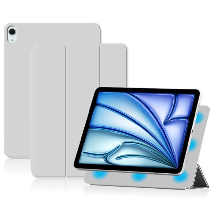 Bild 1, iPad Air 13 2025/2024 2in1 Magnetiskt Fodral Grå