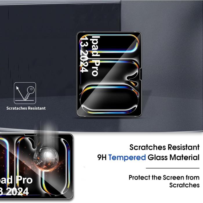 Bild 5, iPad Pro 11 2024 2-PACK Skärmskydd Härdat Glas
