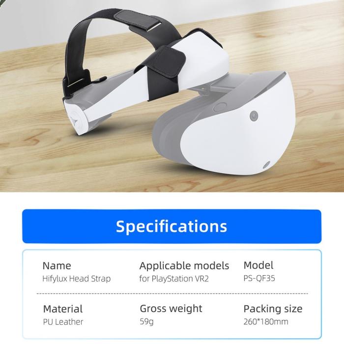 Bild 2, PlayStation VR2 Tryckavlastning Huvudband Svart
