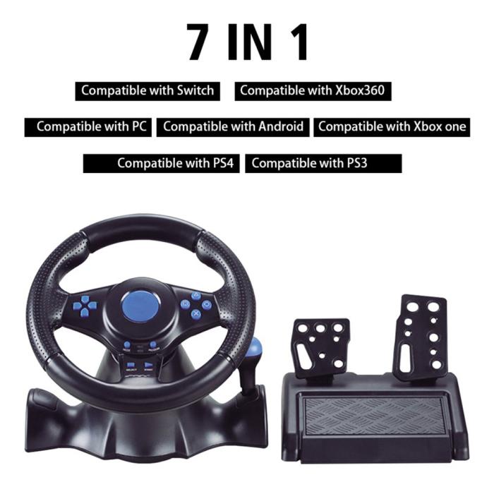 Bild 2, DATA FROG Gamingratt & Pedal För PS4/PS3/SWITCH/XB/PC Svart