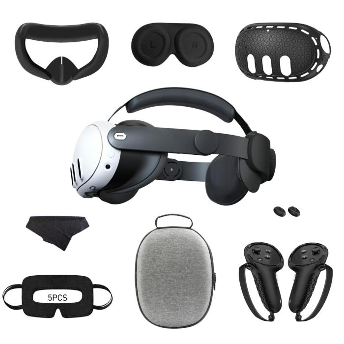 Bild 1, Meta Quest 3 9in1 Startpaket/Tillbehörspaket Svart