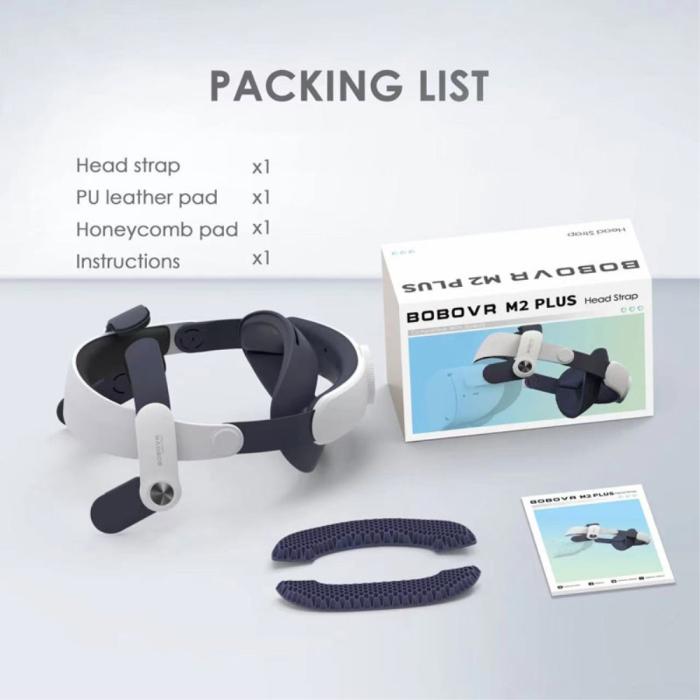 Bild 3, BOBOVR Meta Quest 2 Huvudband M2 Plus
