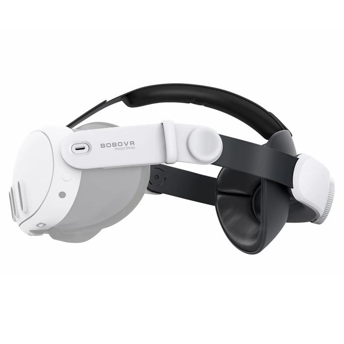 Bild 1, BOBOVR Meta Quest 3/3S VR Huvudband Vit