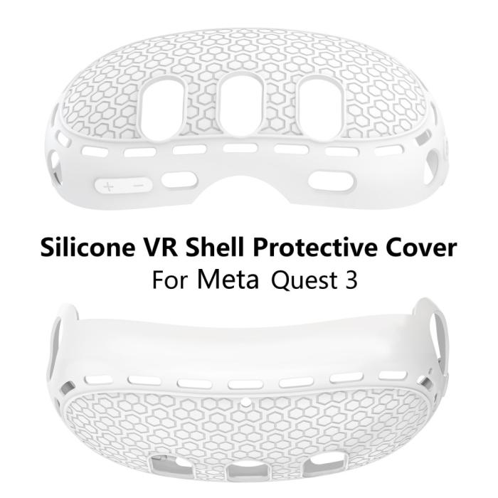 Bild 3, Meta Quest 3 Skal Till Headset Silikon Vit