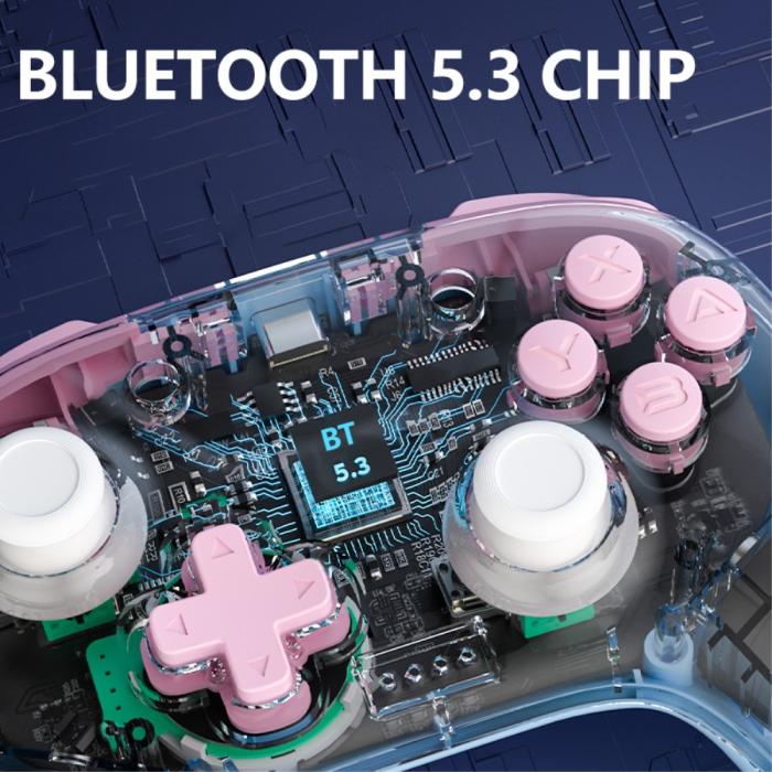 Bild 3, AOLION Trådlös Handkontroll För Switch/PC/iOS/Android Vit