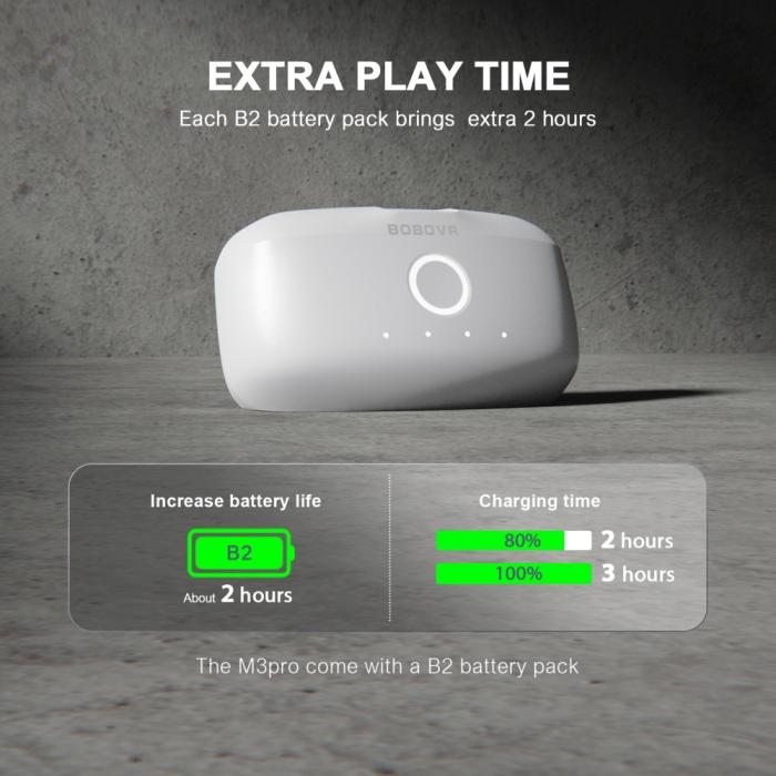 Bild 5, BOBOVR Meta Quest 3S/3 Huvudband Inkl. 5200 mAh Batteripaket