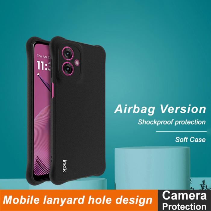 Bild 3, IMAK Motorola Moto G55 5G Skal TPU Shockproof Svart