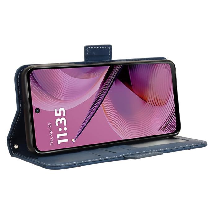 Bild 4, Motorola Moto G55 5G Fodral Med Avtagbart Kortfodral Blå